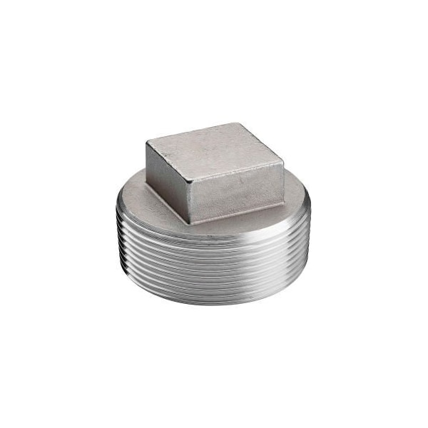 1/2 In. 304 Stainless Steel Plug - MNPT - Class 150 - 300 PSI - Import